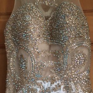 Tiffany Designs Other - White and gold prom dress Tiffany Designs Other - White and gold prom dress